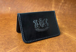 Card Wallet -Premium Horween Black DOUBLE Shell Cordovan - Mitchell Leather