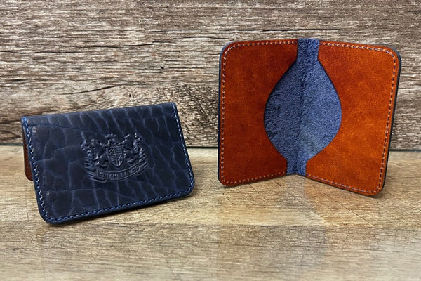 CHALLENGER×POTER LETHER CARD WALLET CardWalletLtdMidnightBlue_gran