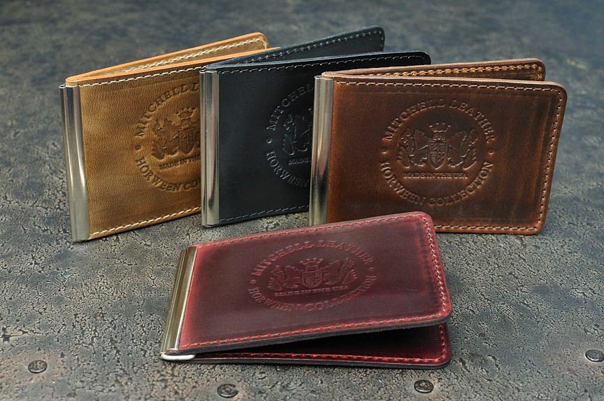 New Brand Luxury Business Man money clip wallet with metal clamp